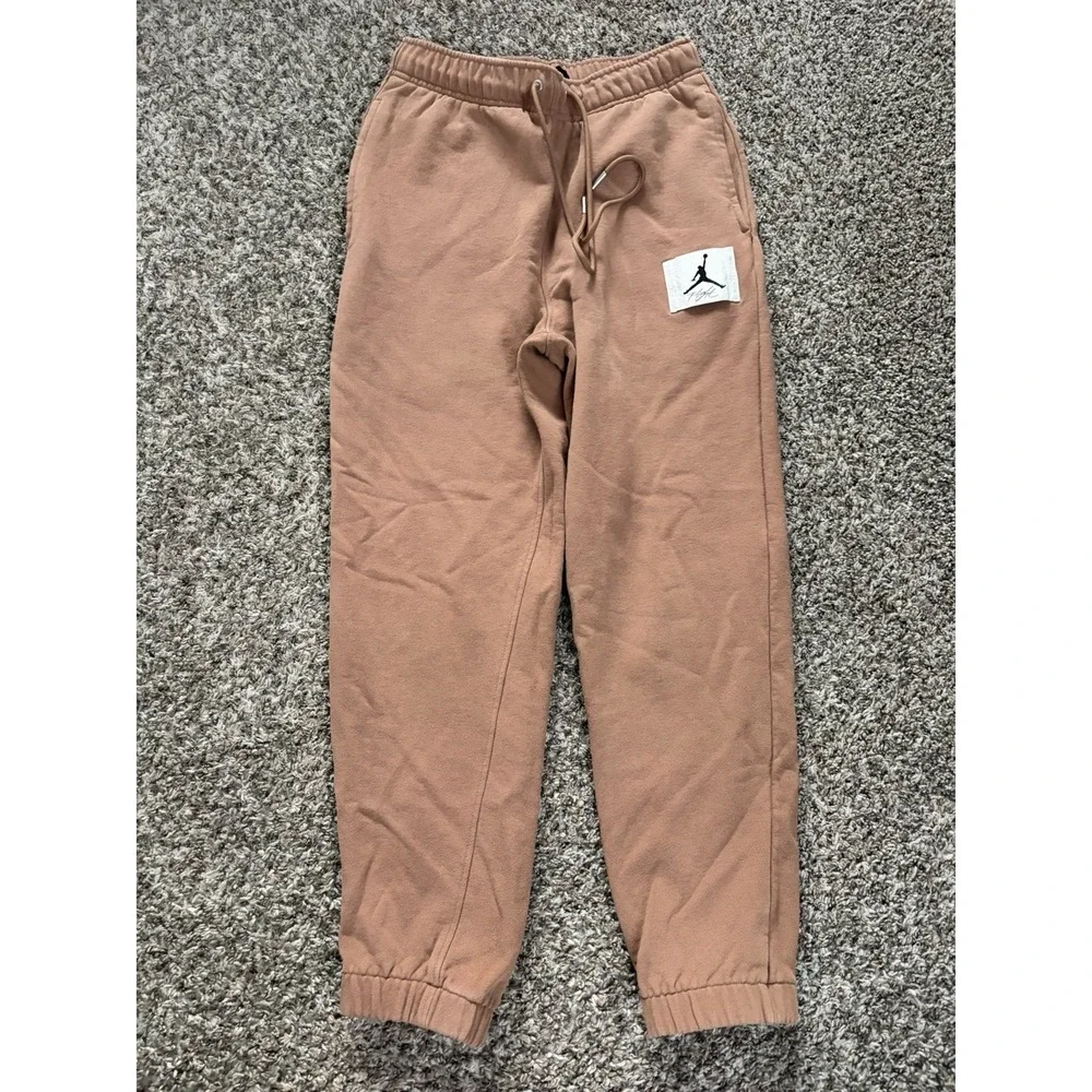 Nike Air Jordan Pants Mens Small S Brown Flight Fleece Jogger DA9812-256